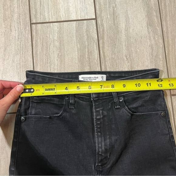 Abercrombie & Fitch Black Curve Love High Rise Super Skinny Ankle Jeans 25 Short - Picture 6 of 8